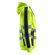 Corby Kapuzensweatshirt / Gr. S, Hi-vis  Gelb/Schwarzblau Produktbild Additional View 3 S