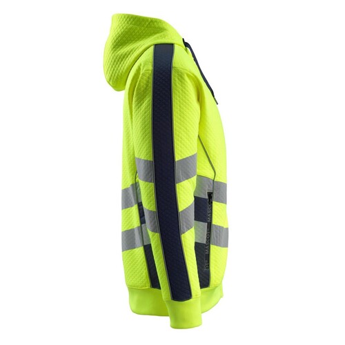 Corby Kapuzensweatshirt / Gr. S, Hi-vis  Gelb/Schwarzblau Produktbild Additional View 3 L