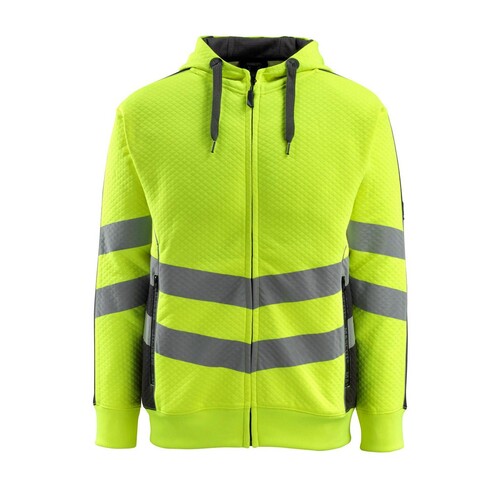 Corby Kapuzensweatshirt / Gr. 2XL,  Hi-vis Gelb/Schwarz Produktbild