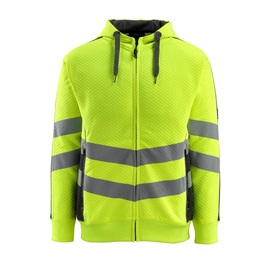 Corby Kapuzensweatshirt / Gr. 4XL,  Hi-vis Gelb/Schwarz Produktbild