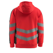 Corby Kapuzensweatshirt / Gr. L, Hi-vis  Rot/Dunkelanthrazit Produktbild Additional View 2 S