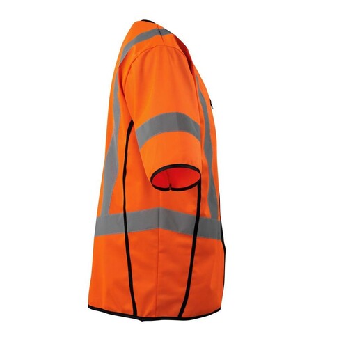 Verkehrsweste / Gr. S, Hi-vis Orange Produktbild Additional View 3 L