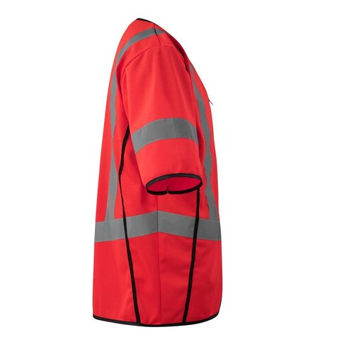 Verkehrsweste / Gr. L, Hi-vis Rot Produktbild Additional View 3 L