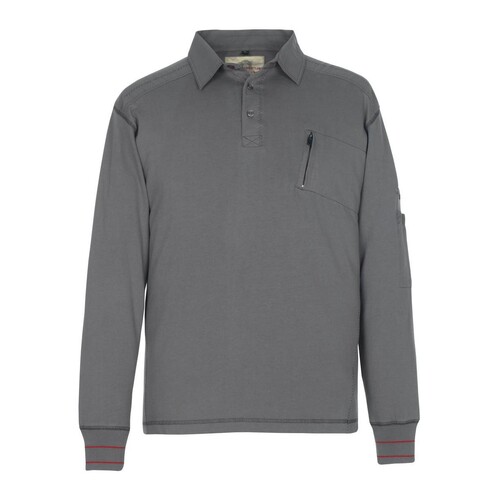 Ios Polo-sweatshirt / Gr. 3XL,  Hellanthrazit Produktbild