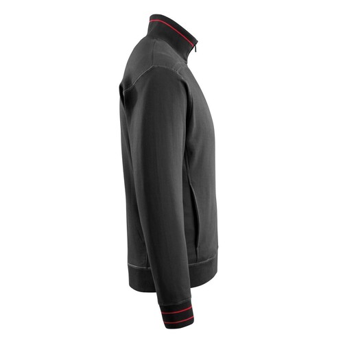 Chania Sweatshirt mit Reißverschluss /  Gr. 4XL, Schwarz Produktbild Additional View 3 L