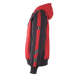 Wiesbaden Kapuzensweatshirt / Gr. XS,  Rot/Schwarz Produktbild Additional View 1 S