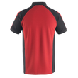 Bottrop Polo-shirt / Gr. 4XL,  Rot/Schwarz Produktbild Additional View 2 S