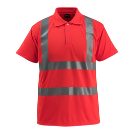 Bowen Polo-shirt / Gr. L, Hi-vis Rot Produktbild