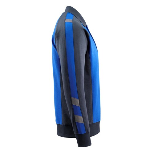 Magdeburg Polo-sweatshirt / Gr. L,  Kornblau/Schwarzblau Produktbild Additional View 3 L