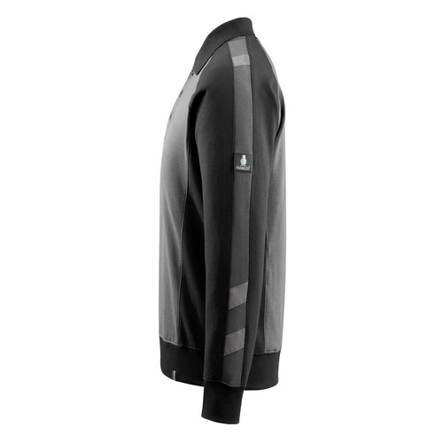 Magdeburg Polo-sweatshirt / Gr. L,  Dunkelanthrazit/Schwarz Produktbild Additional View 1 L