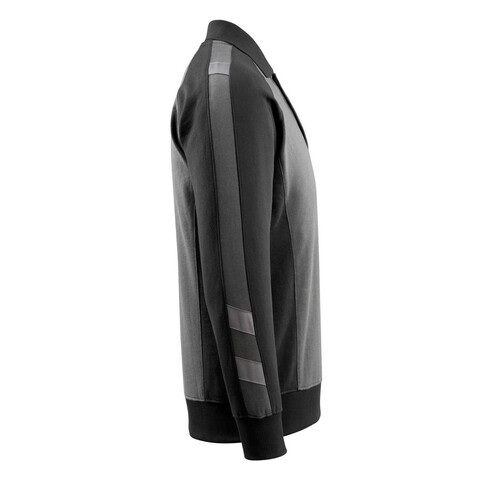 Magdeburg Polo-sweatshirt / Gr. L,  Dunkelanthrazit/Schwarz Produktbild Additional View 3 L