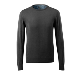 Strickpullover runder Halsausschnitt /  Gr. 4XL, Schwarz Produktbild