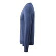 Strickpullover runder Halsausschnitt /  Gr. M, Blau-meliert Produktbild Additional View 1 S
