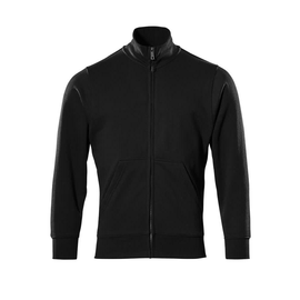 Lavit Sweatshirt mit Reißverschluss /  Gr. L, Vollschwarz Produktbild
