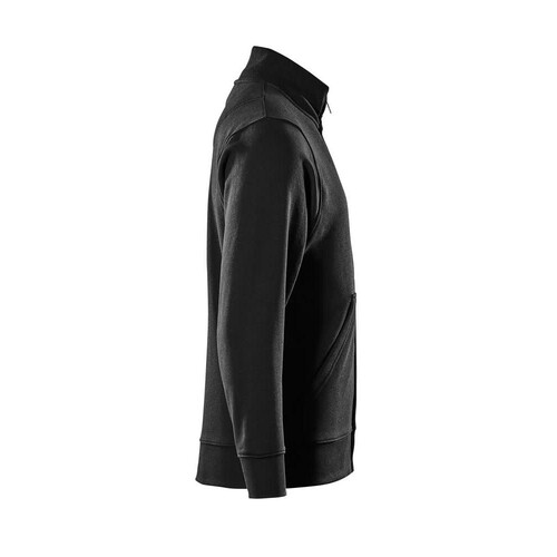 Lavit Sweatshirt mit Reißverschluss /  Gr. L, Vollschwarz Produktbild Additional View 3 L