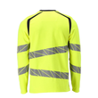 T-Shirt, Langarm, moderne Passform /  Gr. 2XL, Hi-vis Gelb/Schwarzblau Produktbild Additional View 2 S