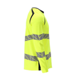 T-Shirt, Langarm, moderne Passform /  Gr. 2XL, Hi-vis Gelb/Schwarzblau Produktbild Additional View 3 S