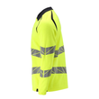 Polo-Shirt, Langarm / Gr. 4XL, Hi-vis  Gelb/Schwarzblau Produktbild Additional View 1 S