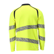 Polo-Shirt, Langarm / Gr. 4XL, Hi-vis  Gelb/Schwarzblau Produktbild Additional View 2 S
