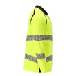 Polo-Shirt, Langarm / Gr. 4XL, Hi-vis  Gelb/Schwarzblau Produktbild Additional View 3 S