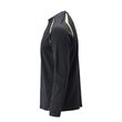 T-Shirt, Langarm, moderne Passform /  Gr. XS, Schwarzblau/Hi-vis Gelb Produktbild Additional View 1 S