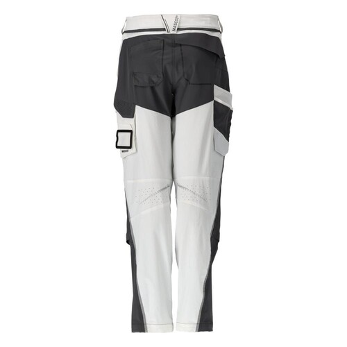 Hose mit Knietaschen, Damen / Gr.  82C34, Weiß/Anthrazitgrau Produktbild Additional View 2 L
