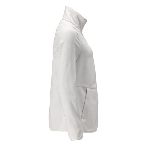 Fleecepullover mit Reißverschluss,  Damen Microfleecejacke / Gr. 4XL, Weiß Produktbild Additional View 3 L