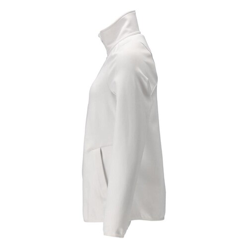 Fleecepullover mit Reißverschluss,  Damen Microfleecejacke / Gr. 5XL, Weiß Produktbild Additional View 1 L