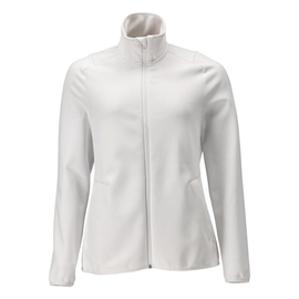 Fleecepullover mit Reißverschluss,  Damen Microfleecejacke / Gr. L, Weiß Produktbild