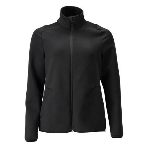Fleecepullover mit Reißverschluss,  Damen Microfleecejacke / Gr. 4XL,  Schwarz Produktbild