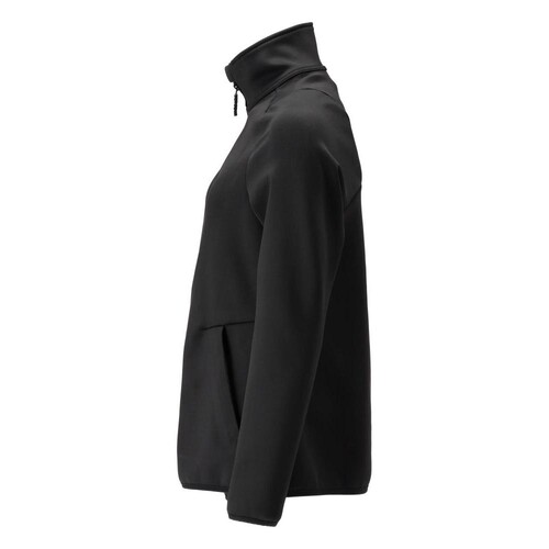 Fleecepullover mit Reißverschluss,  Damen Microfleecejacke / Gr. 4XL,  Schwarz Produktbild Additional View 1 L