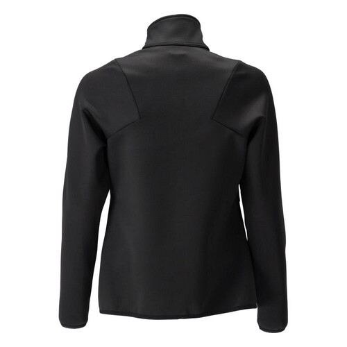 Fleecepullover mit Reißverschluss,  Damen Microfleecejacke / Gr. 4XL,  Schwarz Produktbild Additional View 2 L