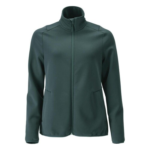 Fleecepullover mit Reißverschluss,  Damen Microfleecejacke / Gr. XS,  Waldgrün Produktbild