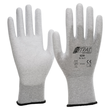 Antistatikhandschuh Nylon-Strick / Gr. 10 grau / PU-beschichtet Nitras 6230 Produktbild
