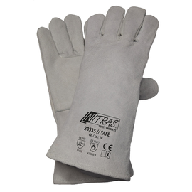 Schweißerhandschuh Spaltleder / Gr. 10 grau / Nitras 20535 Produktbild