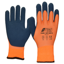 Kälteschutzhandschuh Nylon / Gr. 10 orange-blau / Latex-beschichtet Nitras 3560W Produktbild