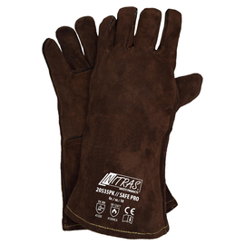 Schweißerhandschuh Spaltleder / Gr. 10 braun / Nitras 20535PK Produktbild