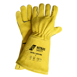 Schweißerhandschuh Safe Pro / Gr. 12 Spaltleder ocker / Nitras 20540-12 Produktbild