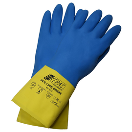 Schutzhandschuh Latex / Gr. 8 gelb-blau / Nitras 3470 Produktbild
