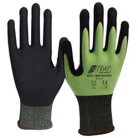 Schutzhandschuh Spezialgarn / Gr. 8 grün-schwarz / Spezialbeschichtung Nitras 6340 Produktbild