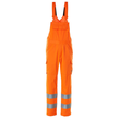 Latzhose, einfarbig / Gr. 76C54, Hi-vis  Orange Produktbild