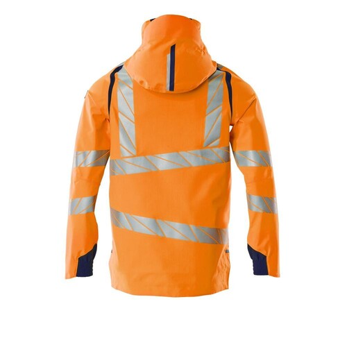 Hard Shell Jacke mit leichtem Futter /  Gr. L, Hi-vis Orange/Schwarzblau Produktbild Additional View 1 L