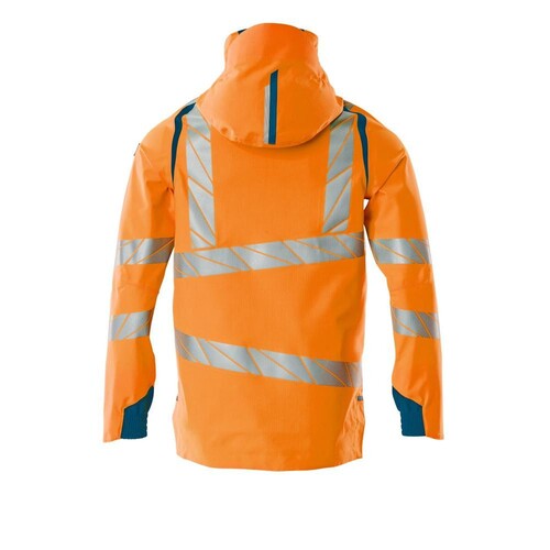 Hard Shell Jacke mit leichtem Futter /  Gr. XL, Hi-vis Orange/Dunkelpetroleum Produktbild Additional View 1 L