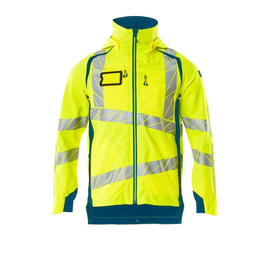 Hard Shell Jacke mit leichtem Futter /  Gr. M, Hi-vis Gelb/Dunkelpetroleum Produktbild