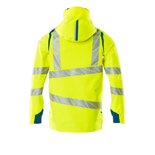 Hard Shell Jacke mit leichtem Futter /  Gr. XL, Hi-vis Gelb/Dunkelpetroleum Produktbild Additional View 1 L
