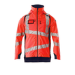 Hard Shell Jacke mit leichtem Futter /  Gr. M, Hi-vis Rot/Schwarzblau Produktbild