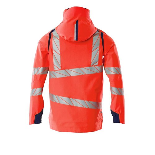 Hard Shell Jacke mit leichtem Futter /  Gr. M, Hi-vis Rot/Schwarzblau Produktbild Additional View 1 L