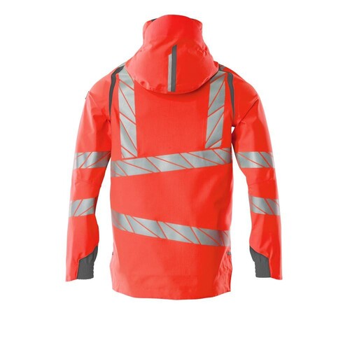Hard Shell Jacke mit leichtem Futter /  Gr. XL, Hi-vis Rot/Dunkelanthrazit Produktbild Additional View 1 L