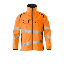 Soft Shell Jacke / Gr. 4XL, Hi-vis  Orange/Schwarzblau Produktbild