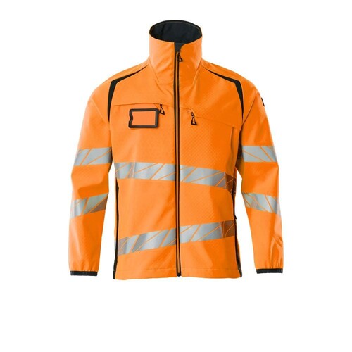 Soft Shell Jacke / Gr. 4XL, Hi-vis  Orange/Schwarzblau Produktbild
